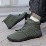 Chaussures d’hiver chaudes en coton, doublées en velours épais