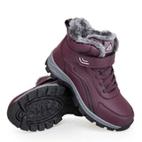 Bottes de neige antidérapantes, élégantes et chaudes, avec peluche, destinées aux chaussures d'extérieur confortables
