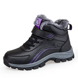 Bottes de neige antidérapantes, élégantes et chaudes, avec peluche, destinées aux chaussures d'extérieur confortables