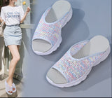 Sandales à semelle souple pour femme – Slip-on en maille