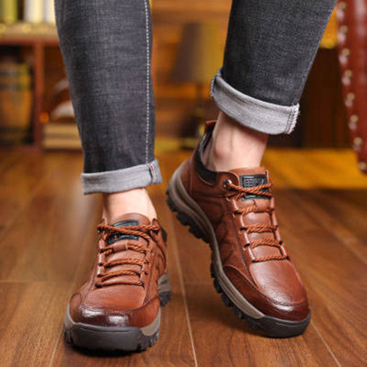 Herren-Stadtschuhe aus Baumwolle mit runder Spitze