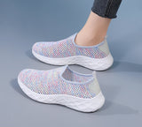 Baskets à semelle souple pour femme – Slip-on en maille ✅