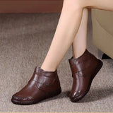 Bottines en cuir élégantes pour femmes