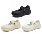 Baskets chunky à semelle crantée pour femme – fermeture Velcro