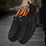 Chaussures Homme Premium en Cuir Nubuck à Semelle Épaisse