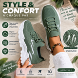 Chaussures de sport décontractées pour femme, élégantes, légères et à semelle souple