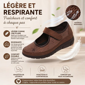 Chaussures femme élégantes avec talon compensé confortable et semelle amovible
