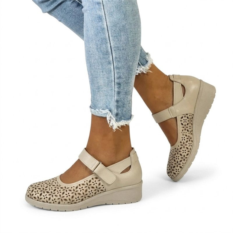 Chaussures Confort Femme en Cuir – Légères, Respirantes & Semelle Ergonomique