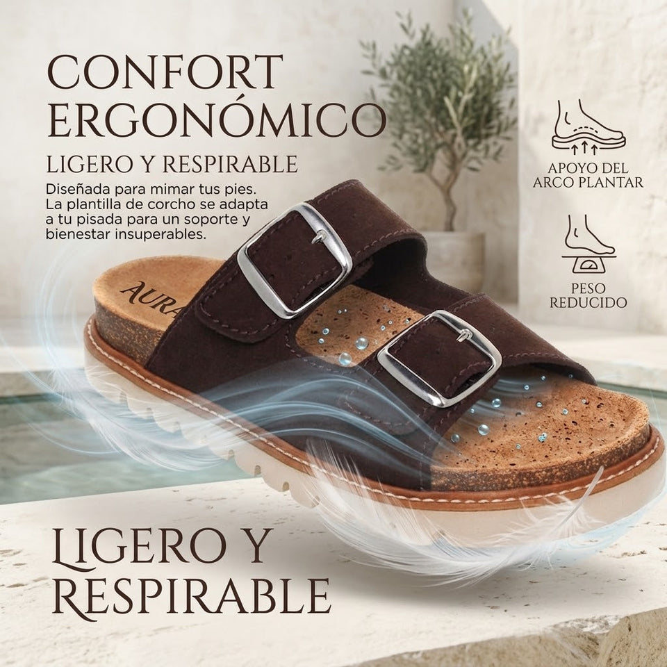 Sandalia Anatómica Doble Hebilla – Blu Sandal