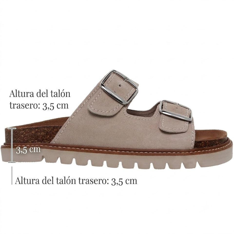 Sandalia Anatómica Doble Hebilla – Blu Sandal