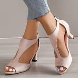 Sandales à Talons Hauts Peep Toe pour Femme