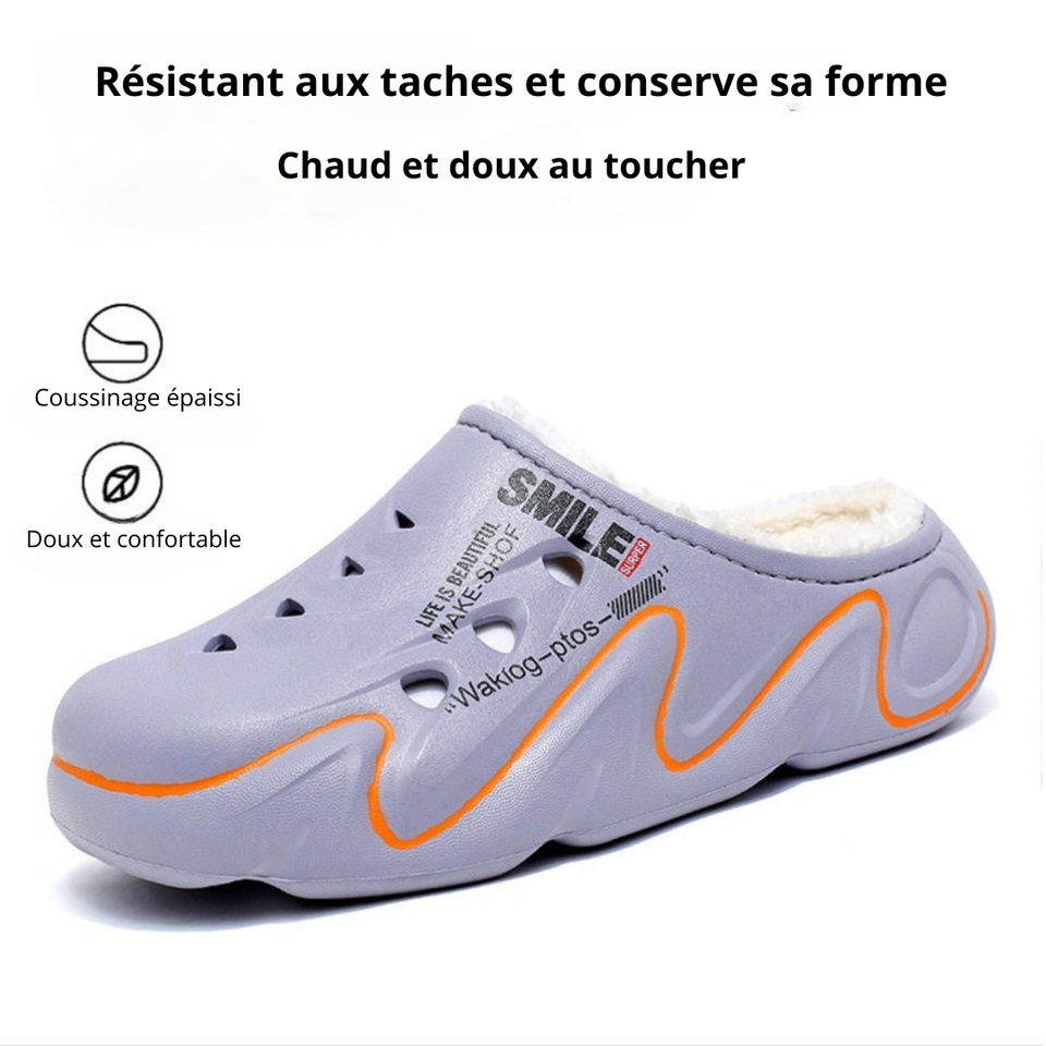Chaussures Fourrées Unisexes à Semelle Épaisse – Confort, Style et Fonctionnalité