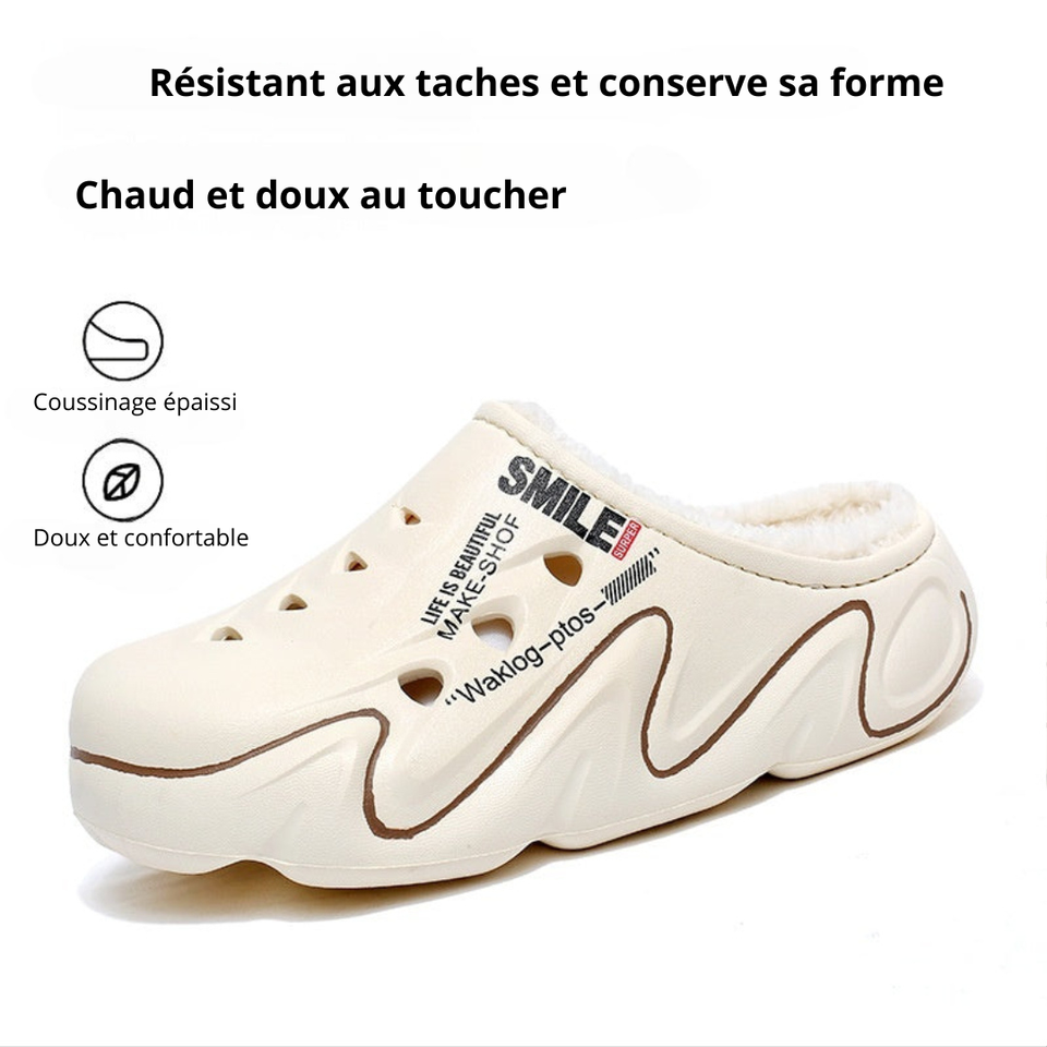 Chaussures Fourrées Unisexes à Semelle Épaisse – Confort, Style et Fonctionnalité