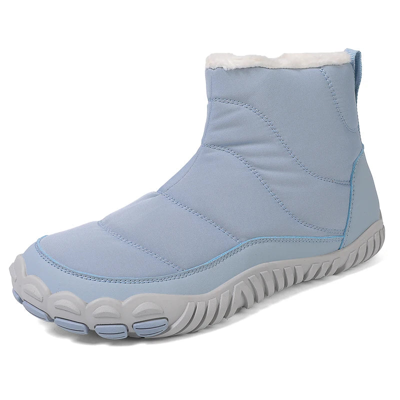 Bottines Barefoot Hiver Unisexes Chaudes Antidérapantes avec Fourrure Intérieure