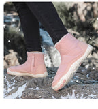 Bottines Barefoot Hiver Unisexes Chaudes Antidérapantes avec Fourrure Intérieure