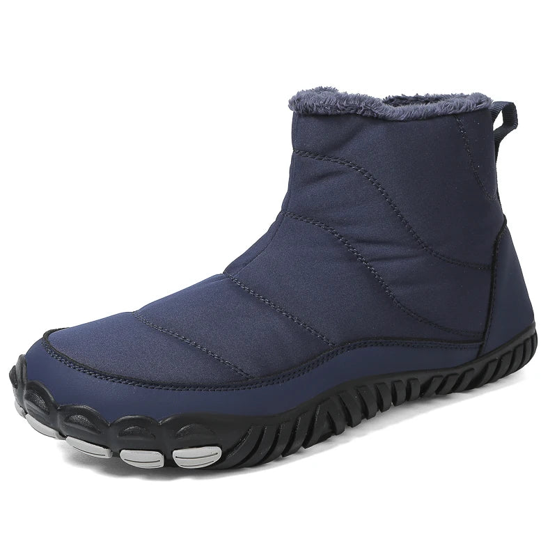 Bottines Barefoot Hiver Unisexes Chaudes Antidérapantes avec Fourrure Intérieure