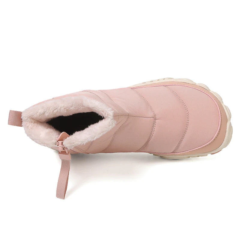 Bottines Barefoot Hiver Unisexes Chaudes Antidérapantes avec Fourrure Intérieure