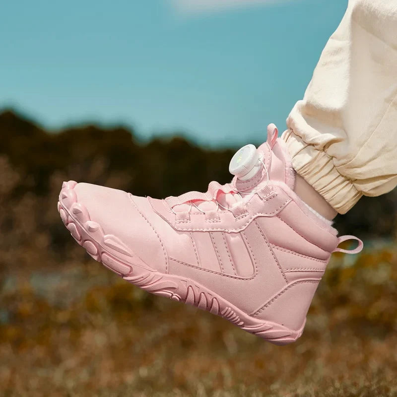 Bottines d’hiver unisexes fourrées et antidérapantes