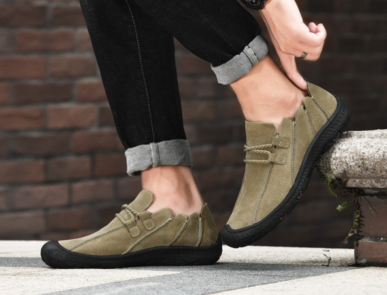 Mocassins en cuir pour hommes