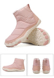 Bottines Barefoot Hiver Unisexes Chaudes Antidérapantes avec Fourrure Intérieure