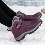 Bottes de neige antidérapantes, élégantes et chaudes, avec peluche, destinées aux chaussures d'extérieur confortables