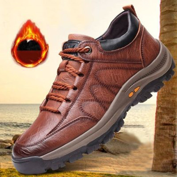 Herren-Stadtschuhe aus Baumwolle mit runder Spitze