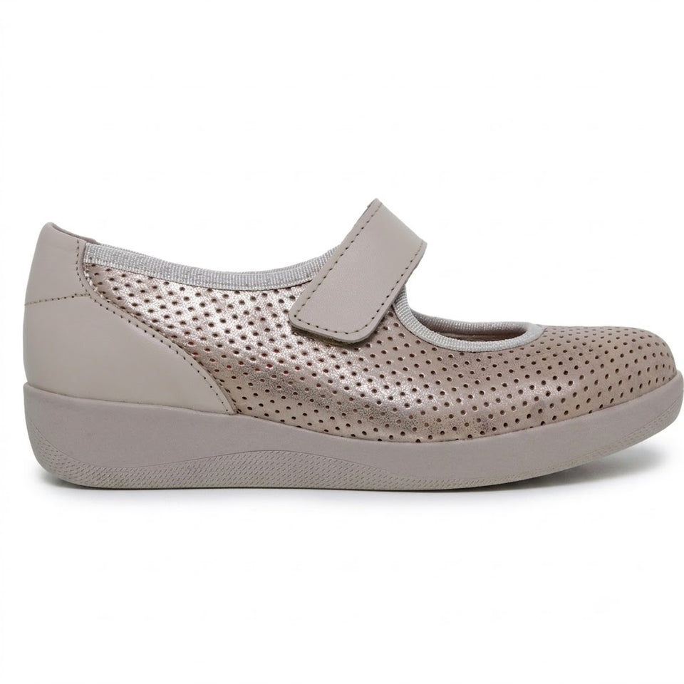 Chaussure confort respirante pour femme – Semelle ergonomique et fermeture à scratch ajustable
