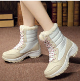 BOTTES DE NEIGE LONGUES EN FOURRURE ÉPAISSE POUR FEMMES