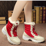 BOTTES DE NEIGE LONGUES EN FOURRURE ÉPAISSE POUR FEMMES