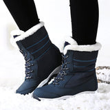 BOTTES DE NEIGE LONGUES EN FOURRURE ÉPAISSE POUR FEMMES
