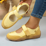 Chaussures casual femme à coupe basse avec bout rond confortable et fermeture velcro