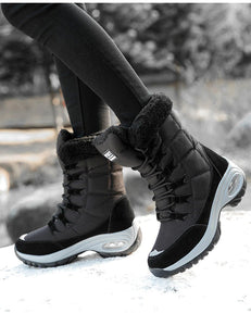 Damen-Schneestiefel zum Schnüren