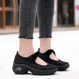 Chaussures de marche plates à coussin d'air Pour femmes