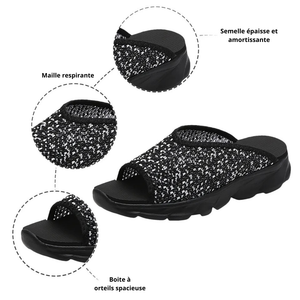 Sandales à semelle souple pour femme – Slip-on en maille