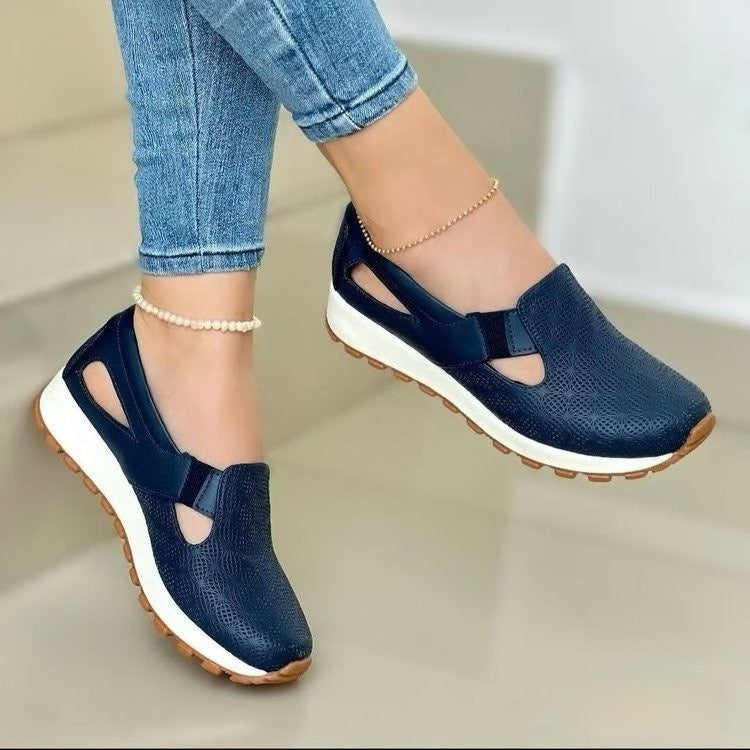 Chaussures Décontractées Femme – Grande Taille, Semelle Compensée