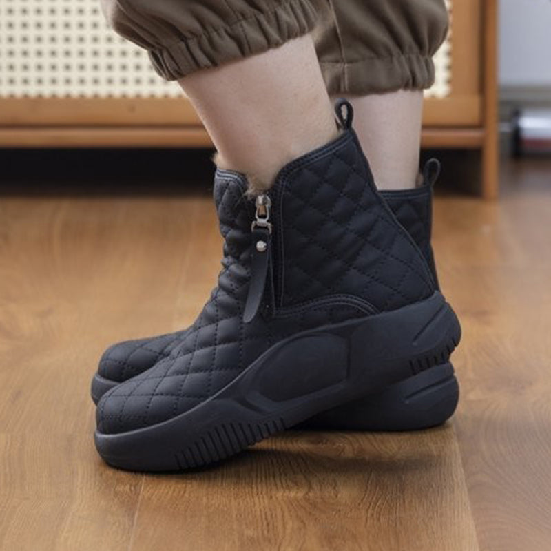 Bottes fourrées à plate-forme pour femmes