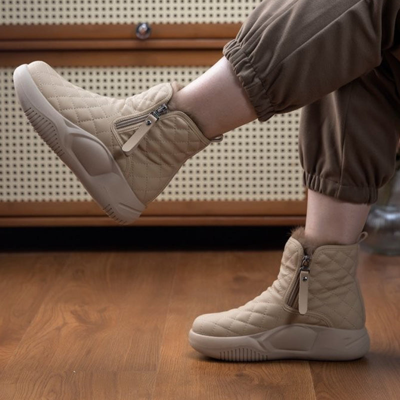 Bottes fourrées à plate-forme pour femmes