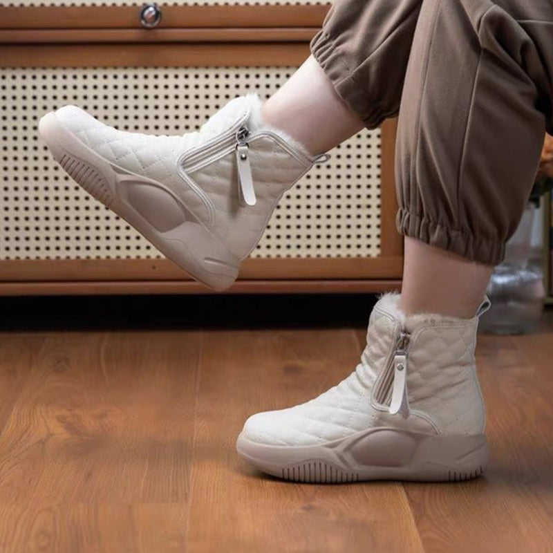 Bottes fourrées à plate-forme pour femmes