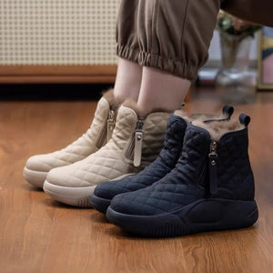 Gefütterte Plateau-Stiefel für Damen