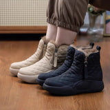 Bottes fourrées à plate-forme pour femmes