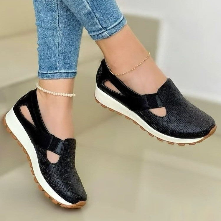 Chaussures Décontractées Femme – Grande Taille, Semelle Compensée