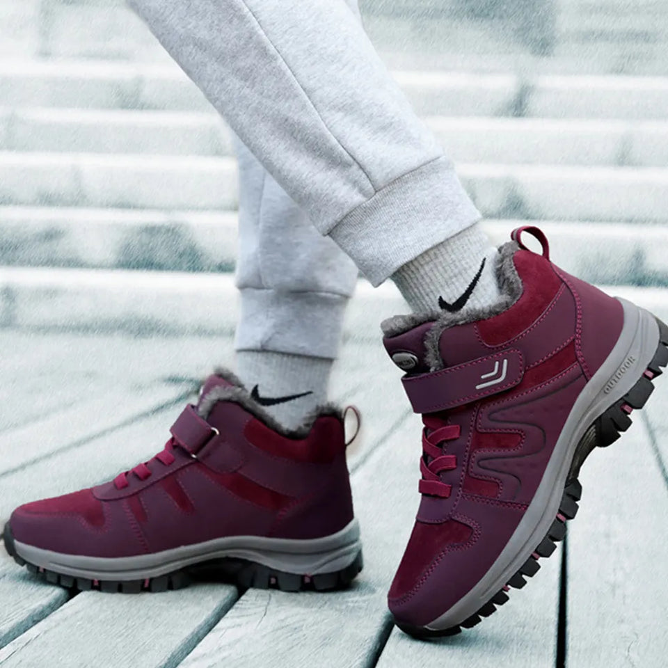 Baskets chaudes en coton pour femme et homme