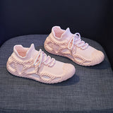 Baskets femme tendance à semelle épaisse en maille