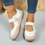 Chaussures casual femme à coupe basse avec bout rond confortable et fermeture velcro