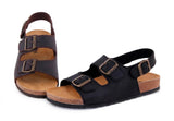 Sandale homme en cuir avec technologie d’amorti intégrée