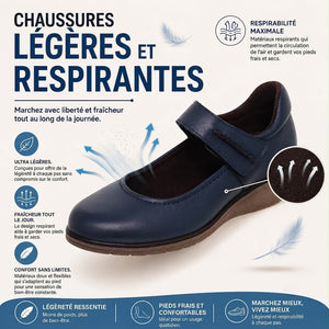 Chaussures en Cuir pour Femme – Élégance, Confort et Semelle Compensée 4 cm