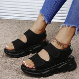 Sandales Compensées Crochet & boucle Pour femmes