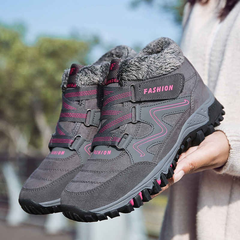 Bottines antidérapantes chaudes et confortables pour femmes
