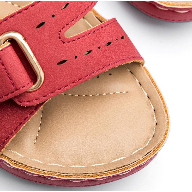 sandales décontractées et compensées pour femmes