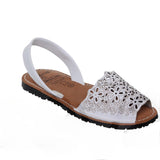 Sandales confortables en cuir pour femme avec bride réglable